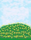 drawing natural meadow flowers background illustration JPEG Royalty Free Stock Photo